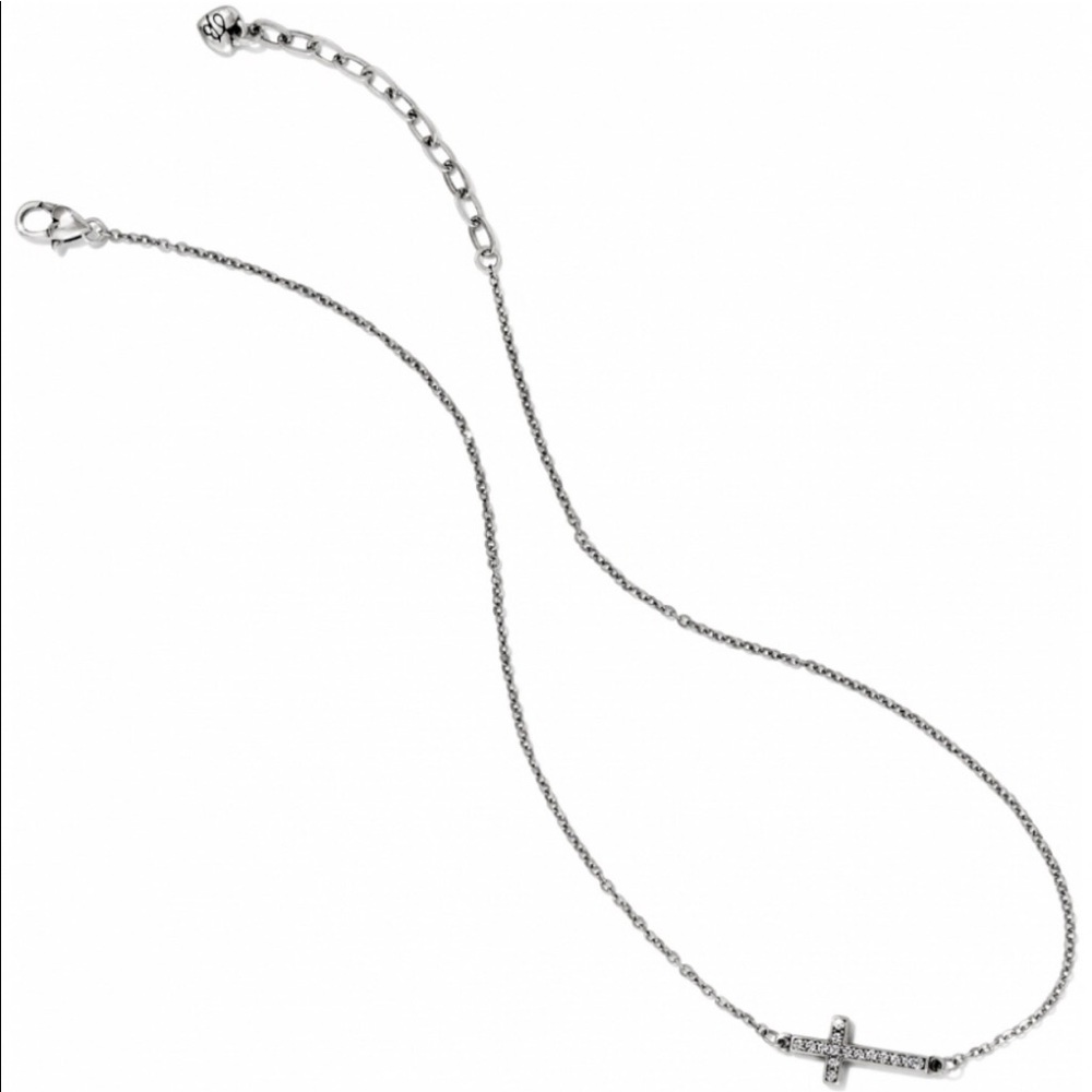 Brighton Starry Night sideways cross necklace